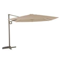 Seras Outdoor Square 3.0M Cantilever Parasol In Mottled Sand - UK