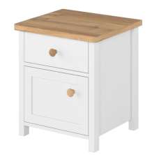 Sevilla Kids Wooden Bedside Cabinet In Matt White - UK