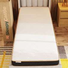 Sewell Fabric Bonnell Spring Single Mattress In White - UK