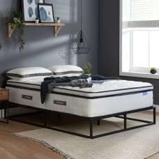Seymour Fabric Super King Mattress In White - UK