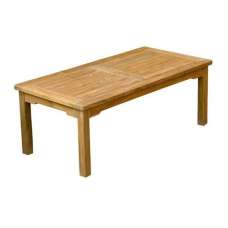 Sierra Wooden Rectangular Coffee Table In Teak - UK