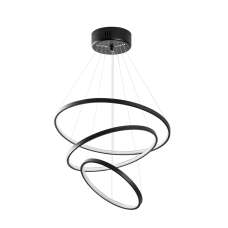 Simit Metal Chandelier Light in Black - UK