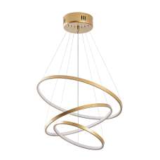 Simit Metal Chandelier Light in Gold - UK