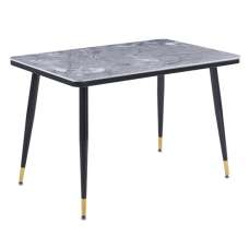 Sion Sintered Ceramic Stone Dining Table In Grey Effect - UK