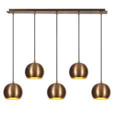 Sivani 5 Light Metal Ceiling Pendant Light in Vintage - UK