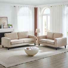 Soho Fabric 3+2 Seater Sofa Set In Stone - UK