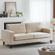 Soho Fabric 3 Seater Sofa In Stone - UK