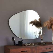 Soho Glass Wall Mirror with White Wooden Frame - UK