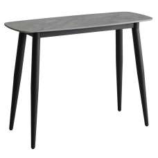 Solomona Ceramic Rectangular Console Table In Ruibei Grey - UK