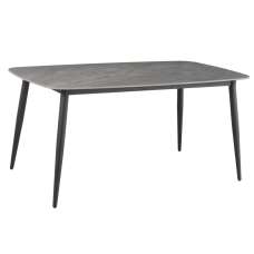 Solomona Ceramic Rectangular Dining Table In Ruibei Grey - UK