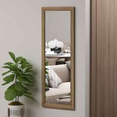 Sonny Glass Wall Mirror with Natural Wooden Frame - UK