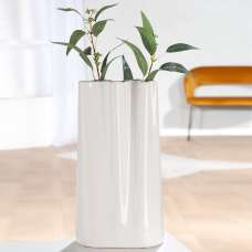 Sorelli Large Ceramics Flower Vase In White - UK