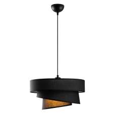 Stage Large Loop Metal Ceiling Pendant Light in Black - UK