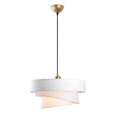 Stage Large Loop Metal Ceiling Pendant Light in White - UK