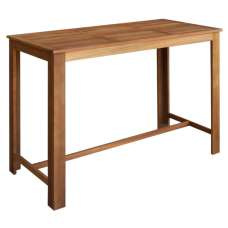 Starla 150cm Wooden Bar Table In Natural - UK