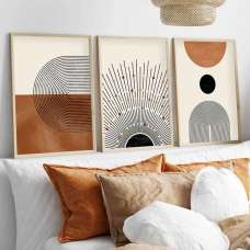 Stillform Wooden 20x30cm Terracotta Art Frame Set of 3 in Multicolour - UK