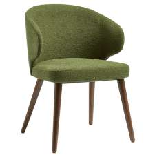 Stoughton Fabric Armchair In Forest Green - UK