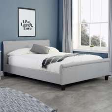 Stratos Fabric Small Double Bed In Grey - UK