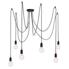 Studio 6 Lights Ceiling Pendant Light In Matt Black - UK