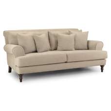 Summerfield Fabric 3 Seater Sofa In Beige - UK