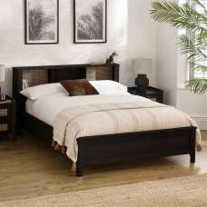 Sumter Wooden King Size Bed in Black Ash - UK