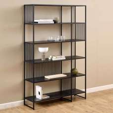 Surf Steel Bookcase With 5 Shelves - Black - UK