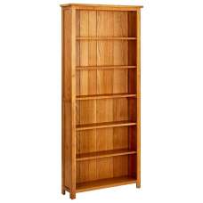 Syracuse Wooden Bookcase With 6 Shelves - Brown - UK