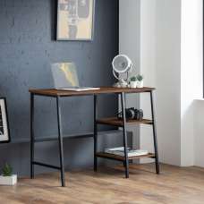 Tacita Wooden Laptop Desk With 2 Shelves In Walnut - UK
