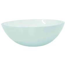 Tacoma Oval Countertop Basin Without Waste 500mm Wide 0TH - Frosted Glass - UK
