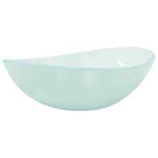 Tacoma Oval Countertop Basin Without Waste 545mm Wide 0TH - Frosted Glass - UK