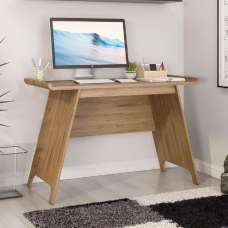 Tampere Wooden Rectangular Laptop Desk In Beaufort Oak - UK