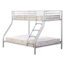 Tendon Metal Triple Sleeper Bunk Bed In Silver - UK