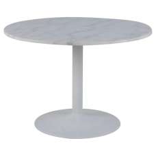 Taraji Marble Round Dining Table In White Guangxi - UK