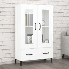 Taszi Wooden Highboard With 2 Doors 1 Drawers In White - UK
