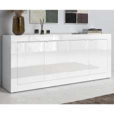 Taylor High Gloss Sideboard With 4 Doors In White - UK