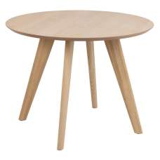 Tbilisi Wooden Round Dining Table In White Oak - UK