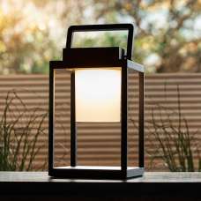Temecula Aluminium Rechargeable Table Lamp In Matt Black - UK
