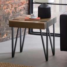 Tetonia Wooden Lamp Table - Brown - UK