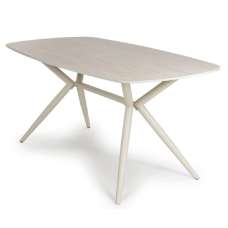 Tirana Small Stone Dining Table In Light Oak - UK