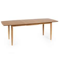Topeka Wooden Extending Dining Table - Brown - UK