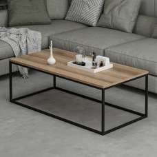 Torano Wooden Coffee Table with Metal Frame in Walnut - UK