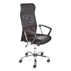 Torino Polyurethane Office Chair In Black With Arms - UK