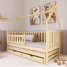 Tracy Wooden Day Bed With Bonnell Mattress And Trundle In Pine - UK