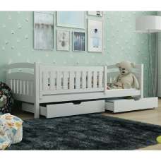 Tracy Wooden Day Bed With Foam Mattresses In Matt White - UK