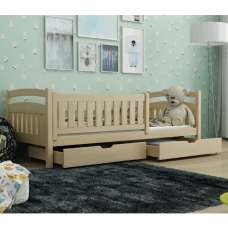 Tracy Wooden Day Bed With Foam Mattresses In Pine - UK
