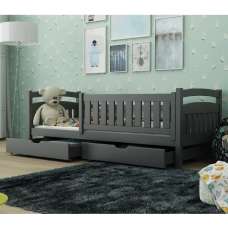 Tracy Wooden Day Bed Without Mattresses In Graphite - UK