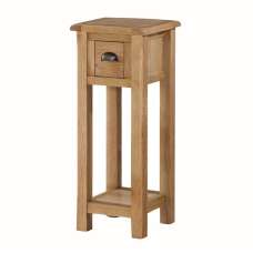 Trevino Wooden Telephone Table With 1 Drawer In Oak - UK