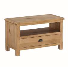 Trevino Wooden TV Stand With 1 Drawer In Oak - UK
