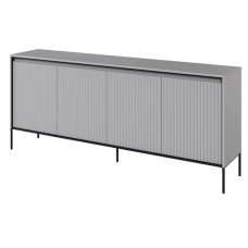 Trier Wooden Sideboard With 4 Doors In Matt Grey - UK