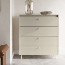 Truckee Wooden Chest Of 4 Drawers In Cashmere - UK